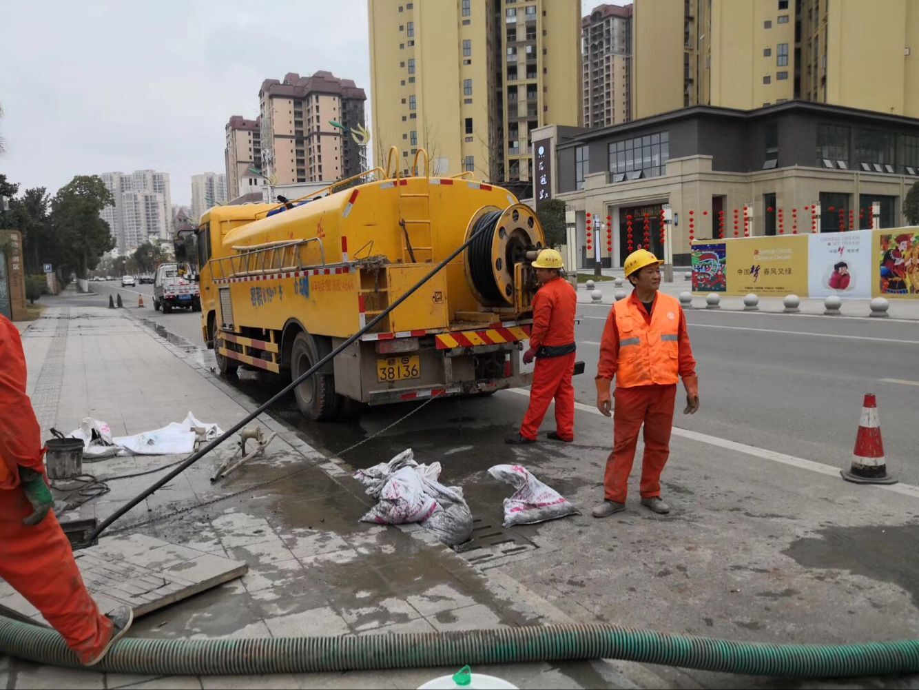甘泉排污管道清淤-管道清洗